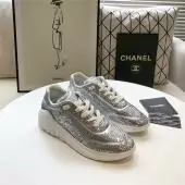 chanel running sports sneakers femmes chaussures 189 silver